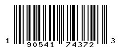 UPC barcode number 190541743723