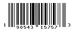 UPC barcode number 190543157573