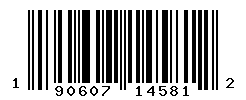 UPC barcode number 190607145812