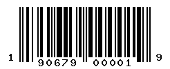 UPC barcode number 190679000019