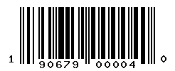 UPC barcode number 190679000040