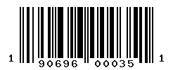 UPC barcode number 190696000351