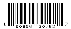UPC barcode number 190696307627
