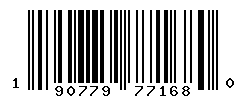 UPC barcode number 190779771680
