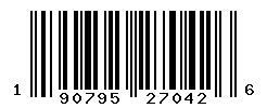 upc 190795270426 barcode image