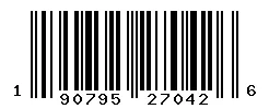 UPC barcode 190795270426