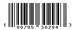 UPC barcode number 190795302943
