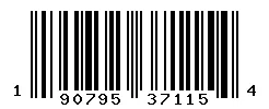 UPC barcode 190795371154