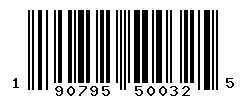 UPC barcode number 190795500325
