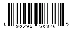 UPC barcode 190795508765