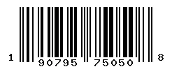 UPC barcode 190795750508