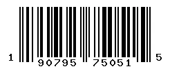 UPC barcode 190795750515