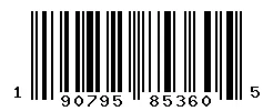 UPC barcode 190795853605