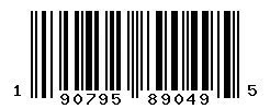 UPC 190795890495 barcode image