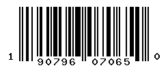 UPC barcode 190796070650
