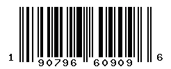 UPC barcode 190796609096