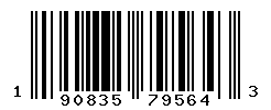 UPC barcode number 190835795643