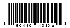 UPC barcode number 190840201351