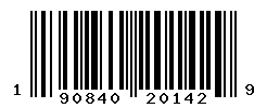 UPC barcode number 190840201429