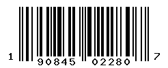 upc 190845022807 barcode image
