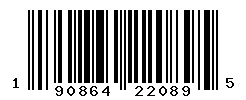 UPC barcode number 190864220895