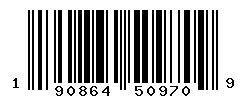 UPC barcode number 190864509709