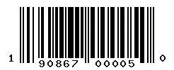 190867000050 barcode