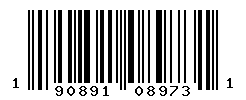 UPC barcode number 190891089731