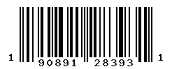 UPC 190891283931 barcode image