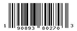 UPC barcode 190893802703