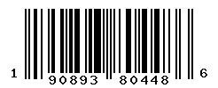 UPC barcode number 190893804486