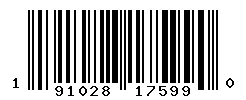 UPC barcode number 191028175990