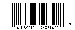 UPC barcode number 191028506923