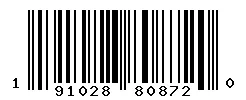 UPC barcode 191028808720