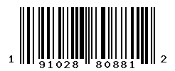 upc 191028808812 barcode image