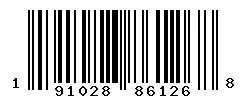 UPC barcode 191028861268