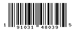 UPC barcode number 191031480395