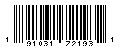 UPC barcode number 191031721931