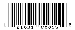 UPC barcode number 191031800155