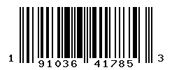 UPC barcode number 191036417853