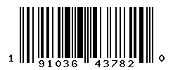 UPC barcode number 191036437820