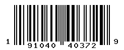 UPC barcode number 191040403729