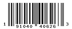 191040406263 barcode