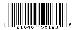upc 191040501838 barcode image