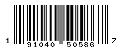 upc 191040505867 barcode image