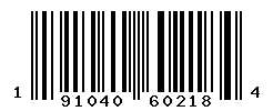 UPC barcode number 191040602184