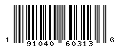 upc 191040603136 barcode image