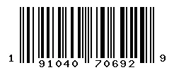 191040706929 barcode