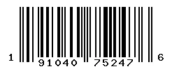 191040752476 barcode