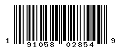 UPC barcode number 191058028549